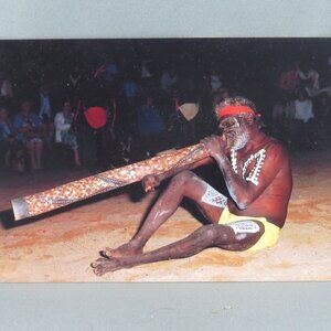 Vintage Postcard - Corroboree Performer at Springvale - Barker Souvenirs